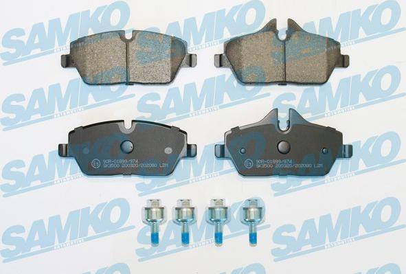 Samko 5SP2080 - Brake Pad Set, disc brake www.parts5.com
