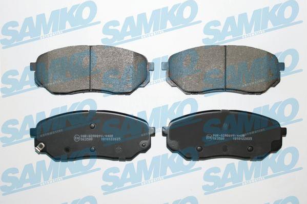 Samko 5SP2035 - Brake Pad Set, disc brake www.parts5.com