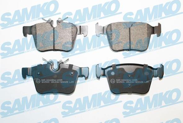 Samko 5SP2028 - Brake Pad Set, disc brake www.parts5.com