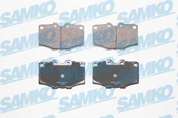Samko 5SP202 - Brake Pad Set, disc brake www.parts5.com