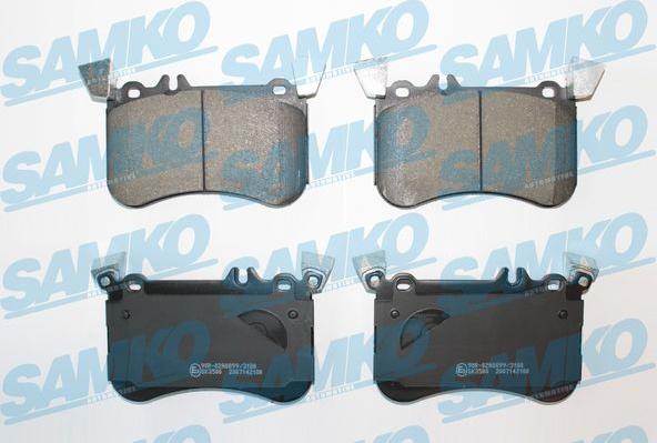 Samko 5SP2100 - Brake Pad Set, disc brake www.parts5.com