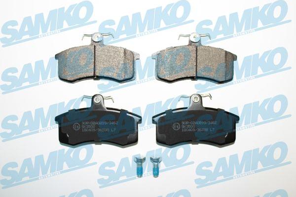 Samko 5SP288 - Brake Pad Set, disc brake www.parts5.com