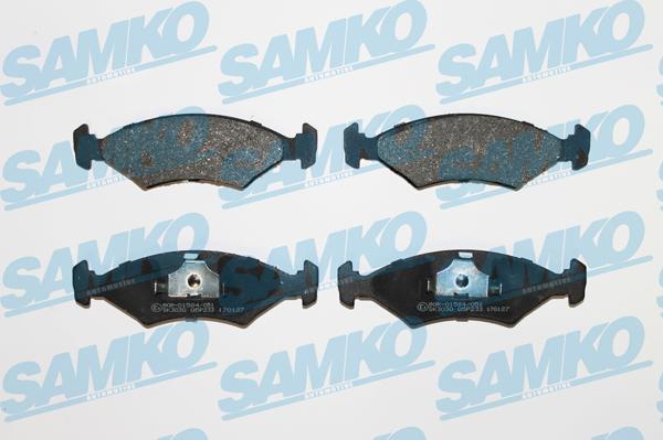 Samko 5SP233 - Brake Pad Set, disc brake www.parts5.com