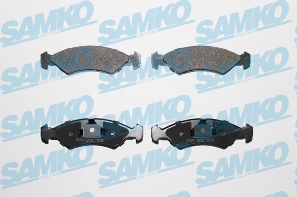 Samko 5SP232 - Brake Pad Set, disc brake www.parts5.com