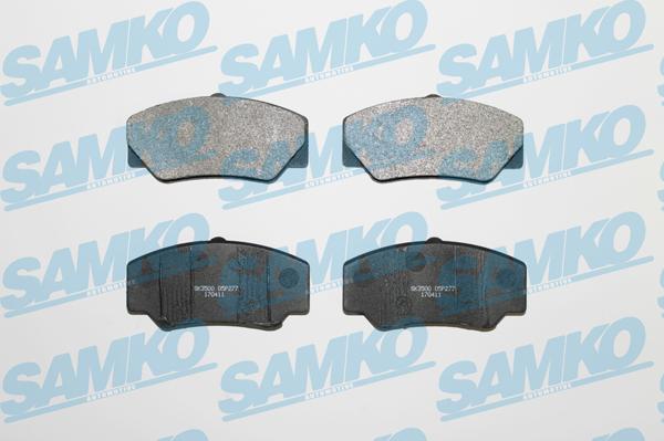 Samko 5SP277 - Brake Pad Set, disc brake www.parts5.com