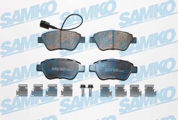 Samko 5SP763K - Brake Pad Set, disc brake www.parts5.com