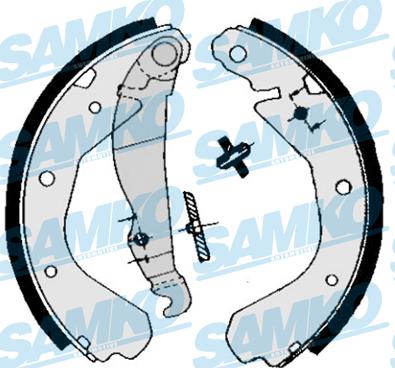Samko 84660 - Brake Shoe Set www.parts5.com
