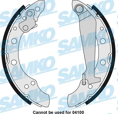 Samko 85730 - Brake Shoe Set www.parts5.com