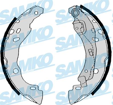 Samko 88630 - Brake Shoe Set www.parts5.com