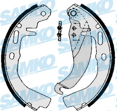 Samko 82500 - Brake Shoe Set www.parts5.com