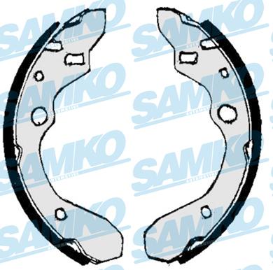Samko 87010 - Brake Shoe Set www.parts5.com