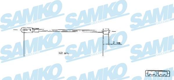 Samko C0578B - Cable, parking brake www.parts5.com