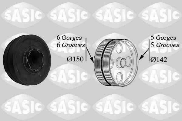 Sasic 9001810 - Belt Pulley, crankshaft www.parts5.com
