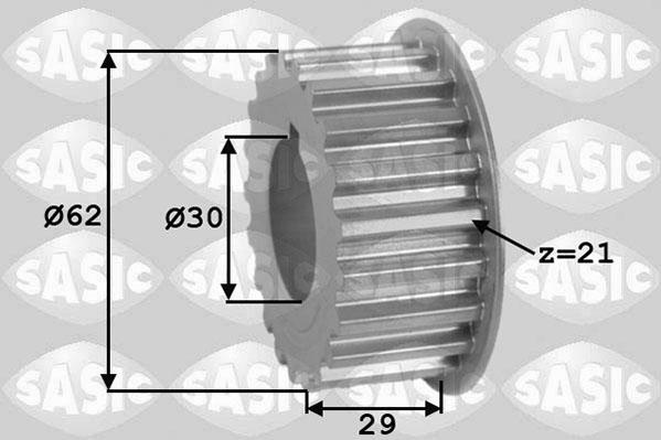 Sasic 1600001 - Gear, crankshaft www.parts5.com