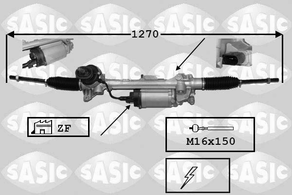 Sasic 7176043 - Рулевой механизм, рейка www.parts5.com