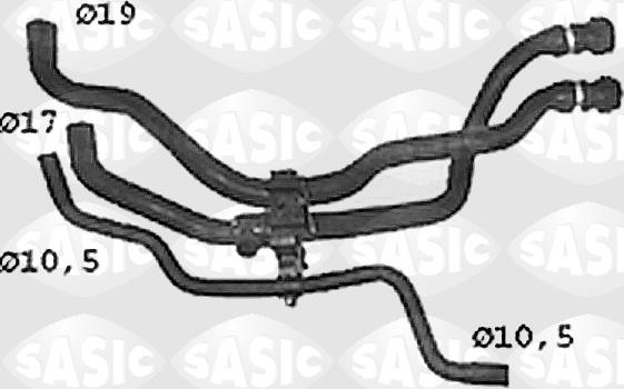 Sasic SWH4308 - Radiator Hose www.parts5.com