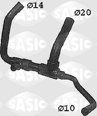 Sasic SWH4335 - Radiator Hose www.parts5.com