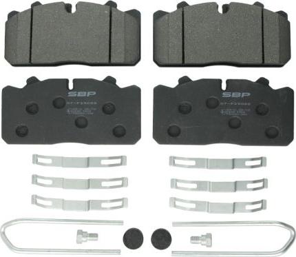 SBP 07-P29088 - Brake Pad Set, disc brake www.parts5.com