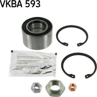 SKF VKBA 593 - Wheel hub, bearing Kit www.parts5.com
