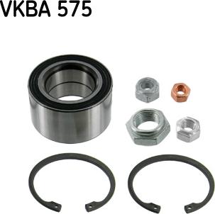 SKF VKBA 575 - Wheel hub, bearing Kit www.parts5.com