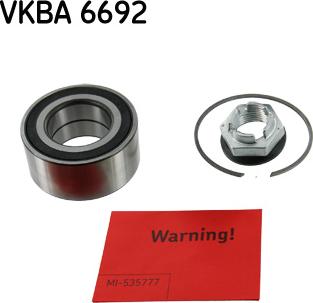 SKF VKBA 6692 - Wheel hub, bearing Kit www.parts5.com