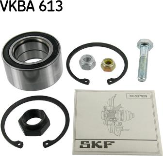SKF VKBA 613 - Wheel hub, bearing Kit www.parts5.com