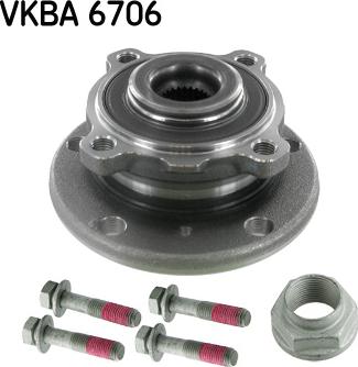 SKF VKBA 6706 - Wheel hub, bearing Kit www.parts5.com