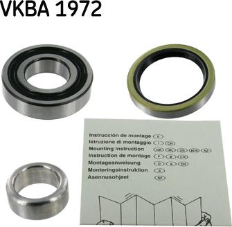 SKF VKBA 1972 - Wheel hub, bearing Kit www.parts5.com