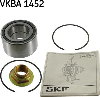 SKF VKBA 1452 - Wheel hub, bearing Kit www.parts5.com