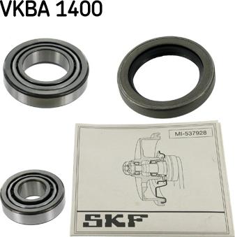 SKF VKBA 1400 - Wheel hub, bearing Kit www.parts5.com