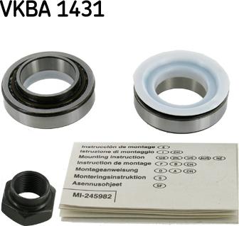 SKF VKBA 1431 - Wheel hub, bearing Kit www.parts5.com