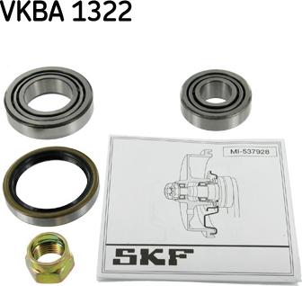 SKF VKBA 1322 - Wheel hub, bearing Kit www.parts5.com