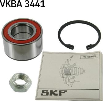 SKF VKBA 3441 - Wheel hub, bearing Kit www.parts5.com