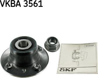 SKF VKBA 3561 - Wheel hub, bearing Kit www.parts5.com