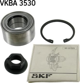 SKF VKBA 3530 - Wheel hub, bearing Kit www.parts5.com