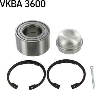 SKF VKBA 3600 - Wheel hub, bearing Kit www.parts5.com