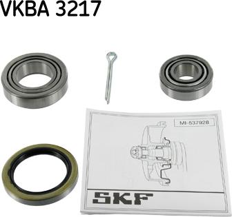 SKF VKBA 3217 - Wheel hub, bearing Kit www.parts5.com