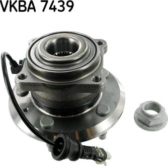 SKF VKBA 7439 - Wheel hub, bearing Kit www.parts5.com