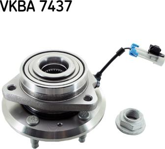 SKF VKBA 7437 - Wheel hub, bearing Kit www.parts5.com