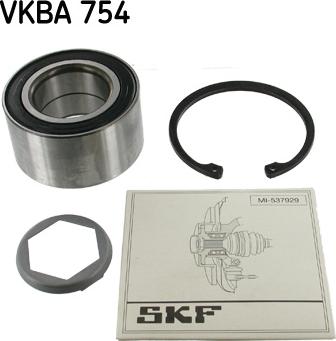 SKF VKBA 754 - Wheel hub, bearing Kit www.parts5.com