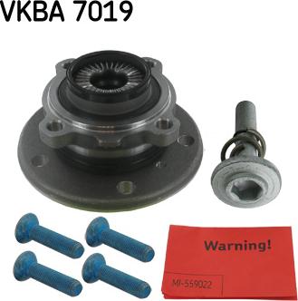 SKF VKBA 7019 - Wheel hub, bearing Kit www.parts5.com