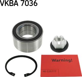 SKF VKBA 7036 - Wheel hub, bearing Kit www.parts5.com