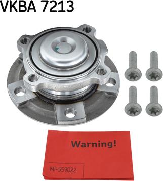 SKF VKBA 7213 - Wheel hub, bearing Kit www.parts5.com