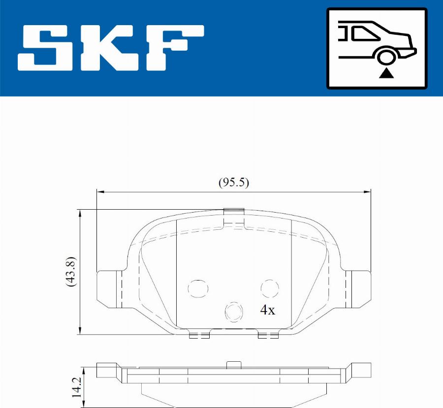 SKF VKBP 90414 - Brake Pad Set, disc brake www.parts5.com
