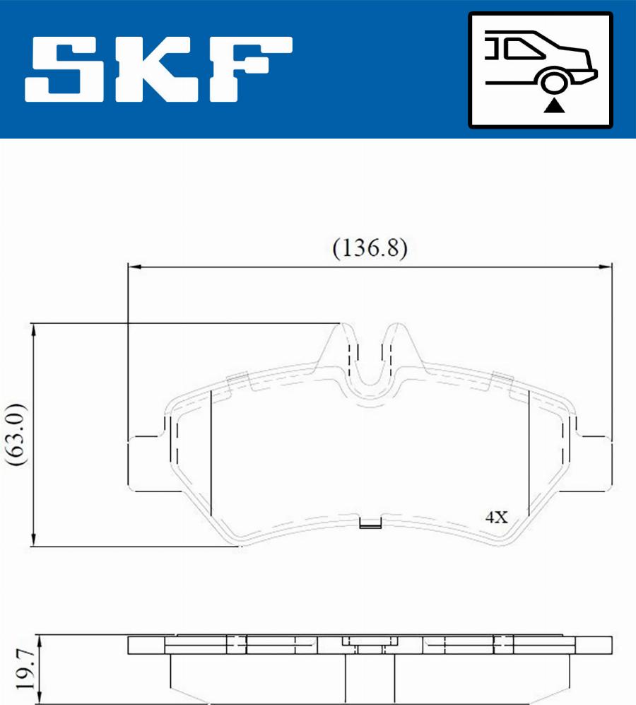 SKF VKBP 90071 E - Brake Pad Set, disc brake www.parts5.com