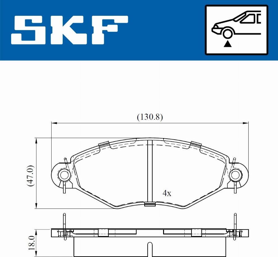 SKF VKBP 80470 - Brake Pad Set, disc brake www.parts5.com