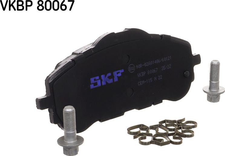 SKF VKBP 80067 - Piduriklotsi komplekt,ketaspidur www.parts5.com