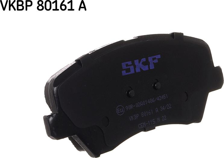 SKF VKBP 80161 A - Brake Pad Set, disc brake www.parts5.com