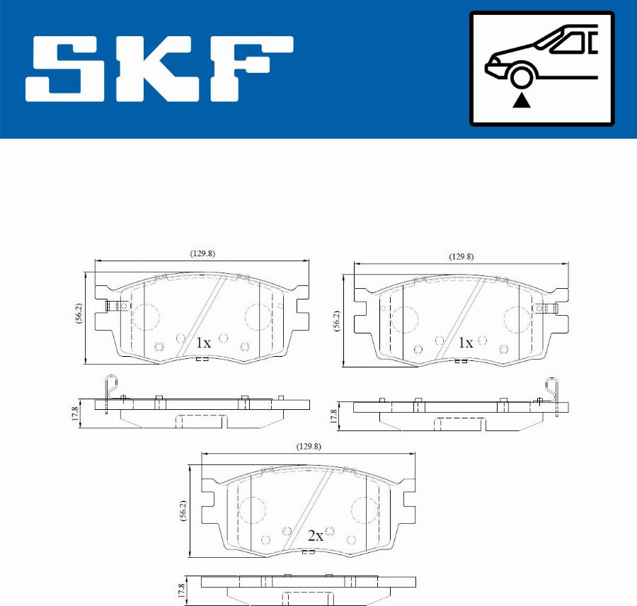 SKF VKBP 80201 A - Brake Pad Set, disc brake www.parts5.com