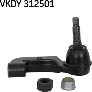 SKF VKDY 312501 - Tie Rod End www.parts5.com